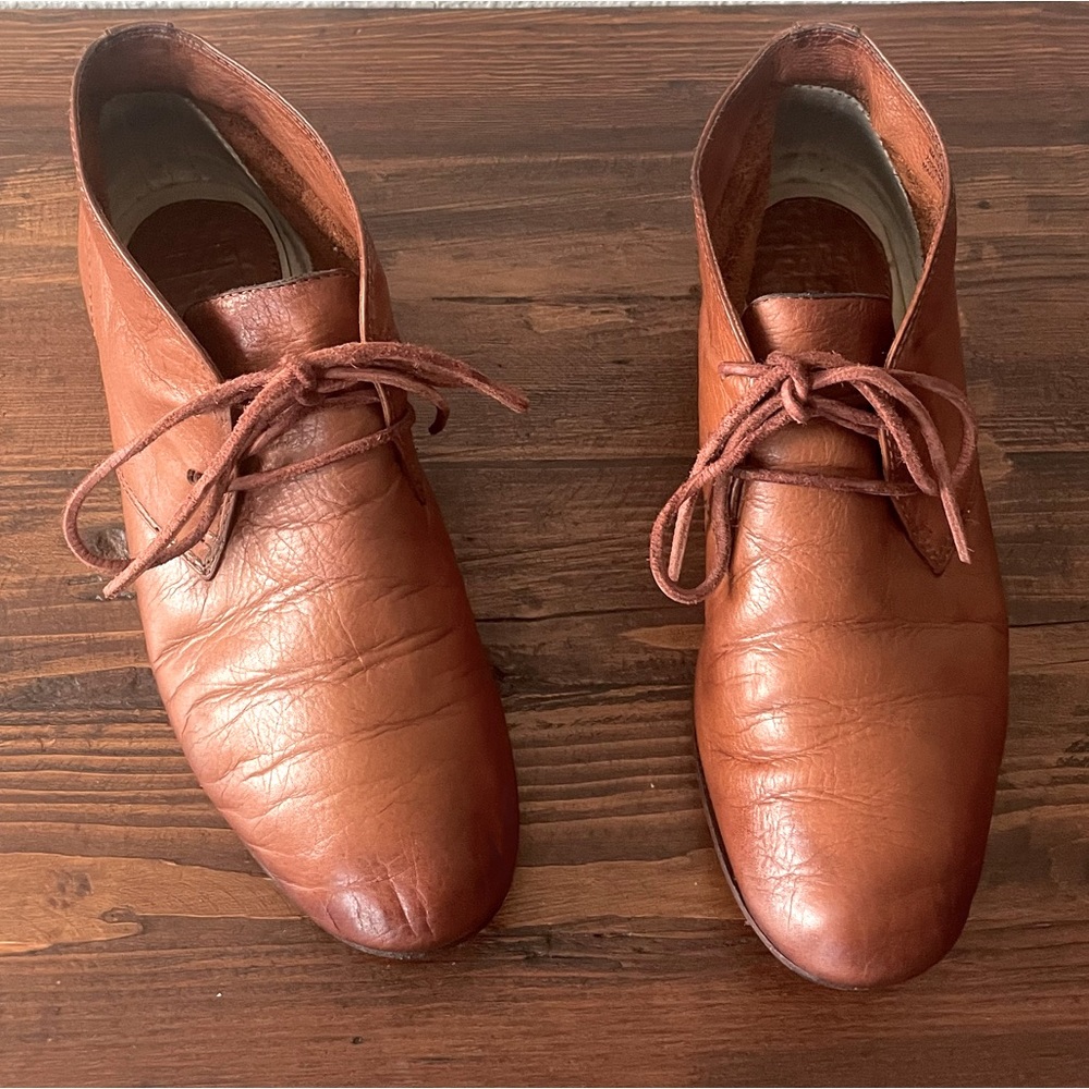 Frye ankle boots leather caramel size 8 women’s